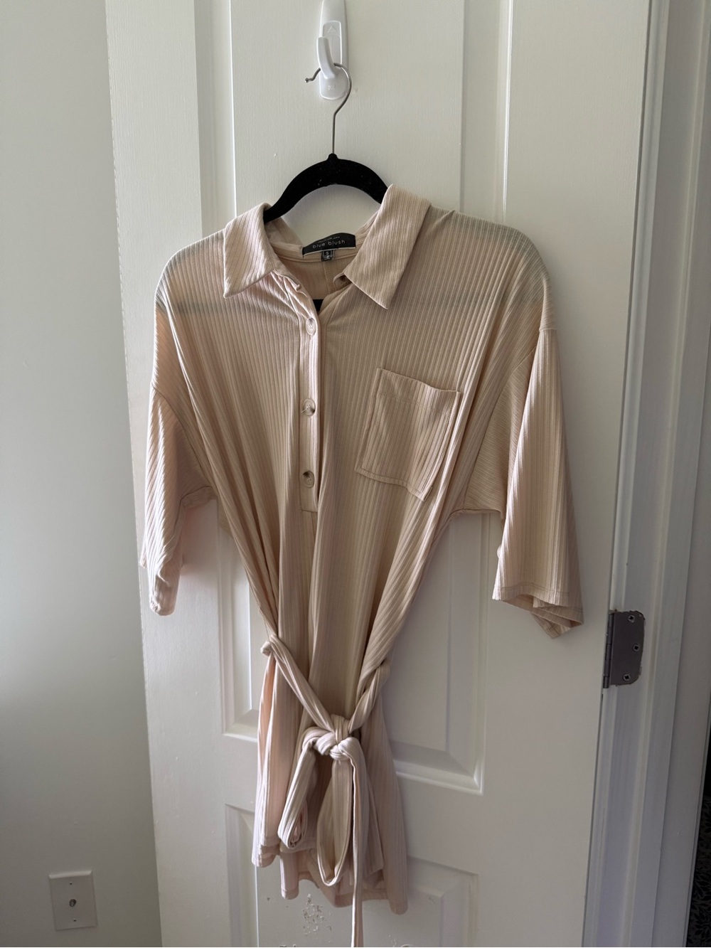 Neutral Ribbed Romper - Picture 4 of 4